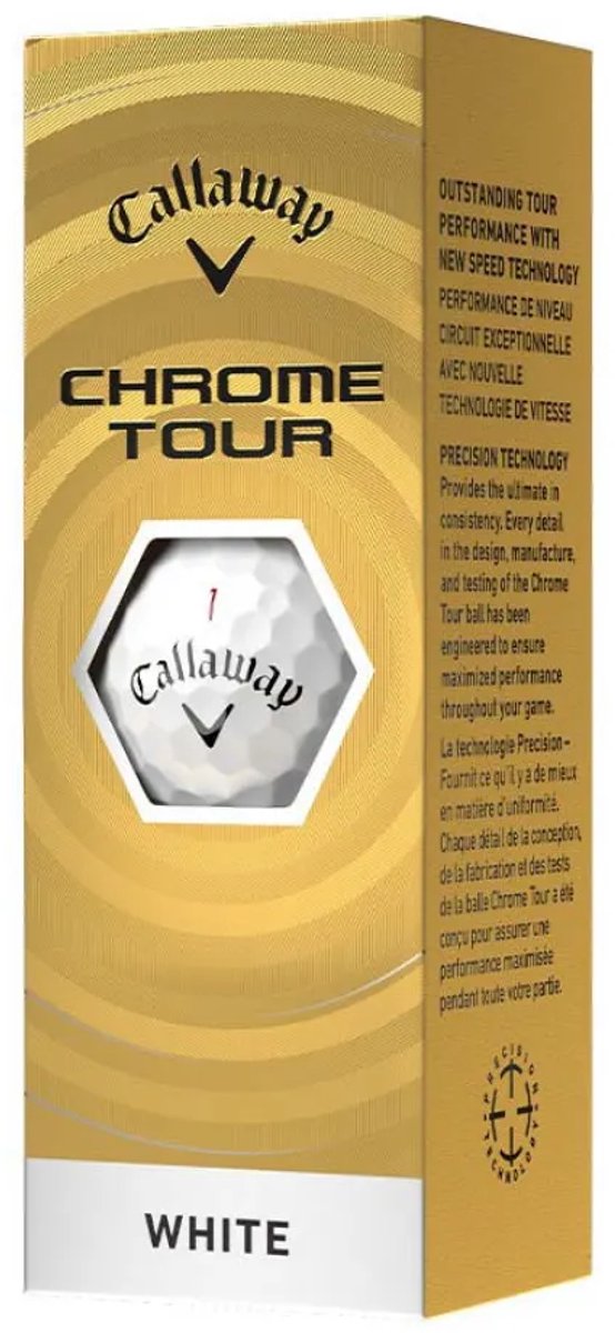 Callaway Chrome Tour Golfballen Wit 12 Balls van Merkloos — afbeelding 4