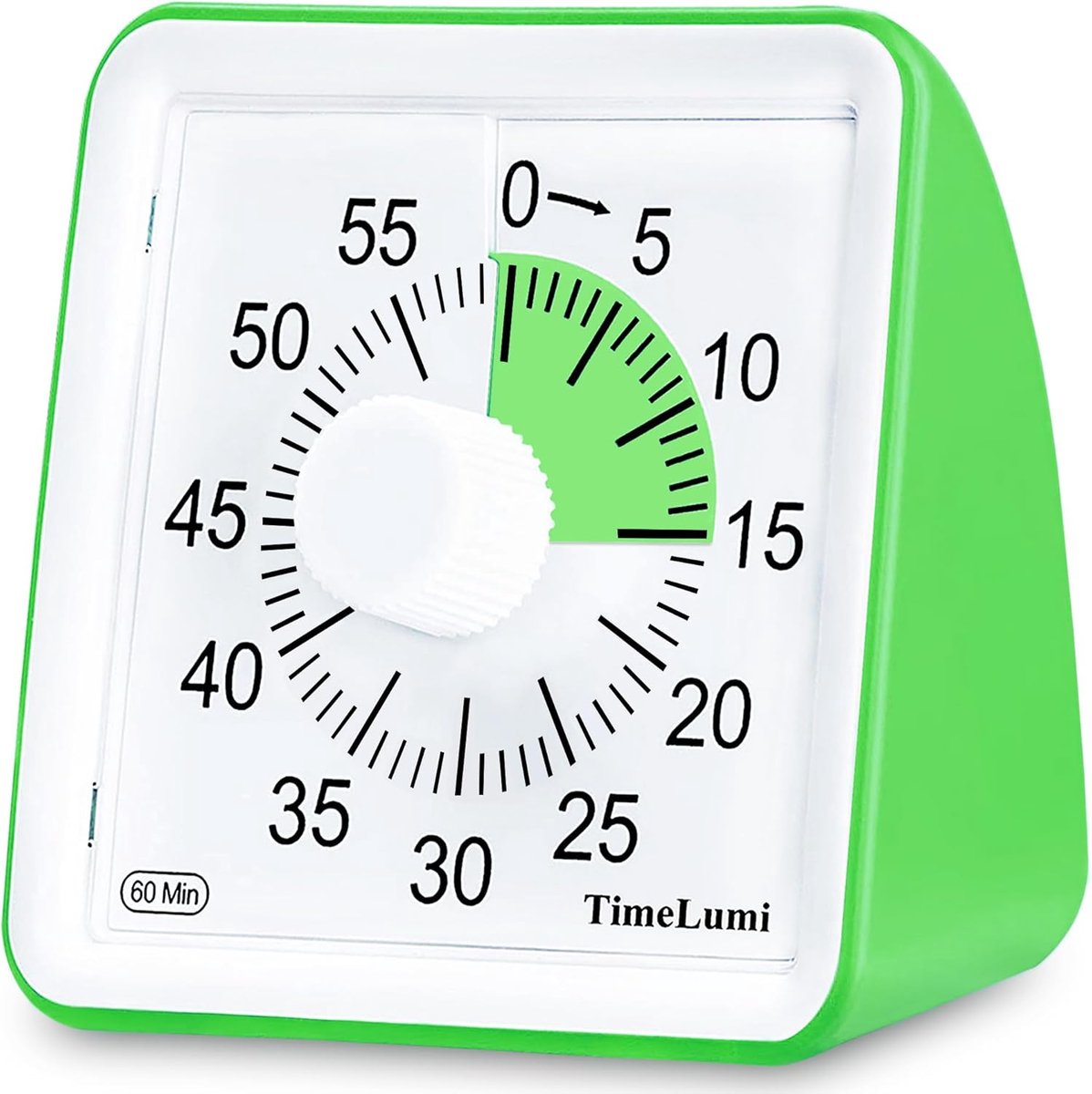 Visuele Timer - Tijdmanagement Tool - Kinderen Leren - Stille Werking - 60 Minuten - Groen