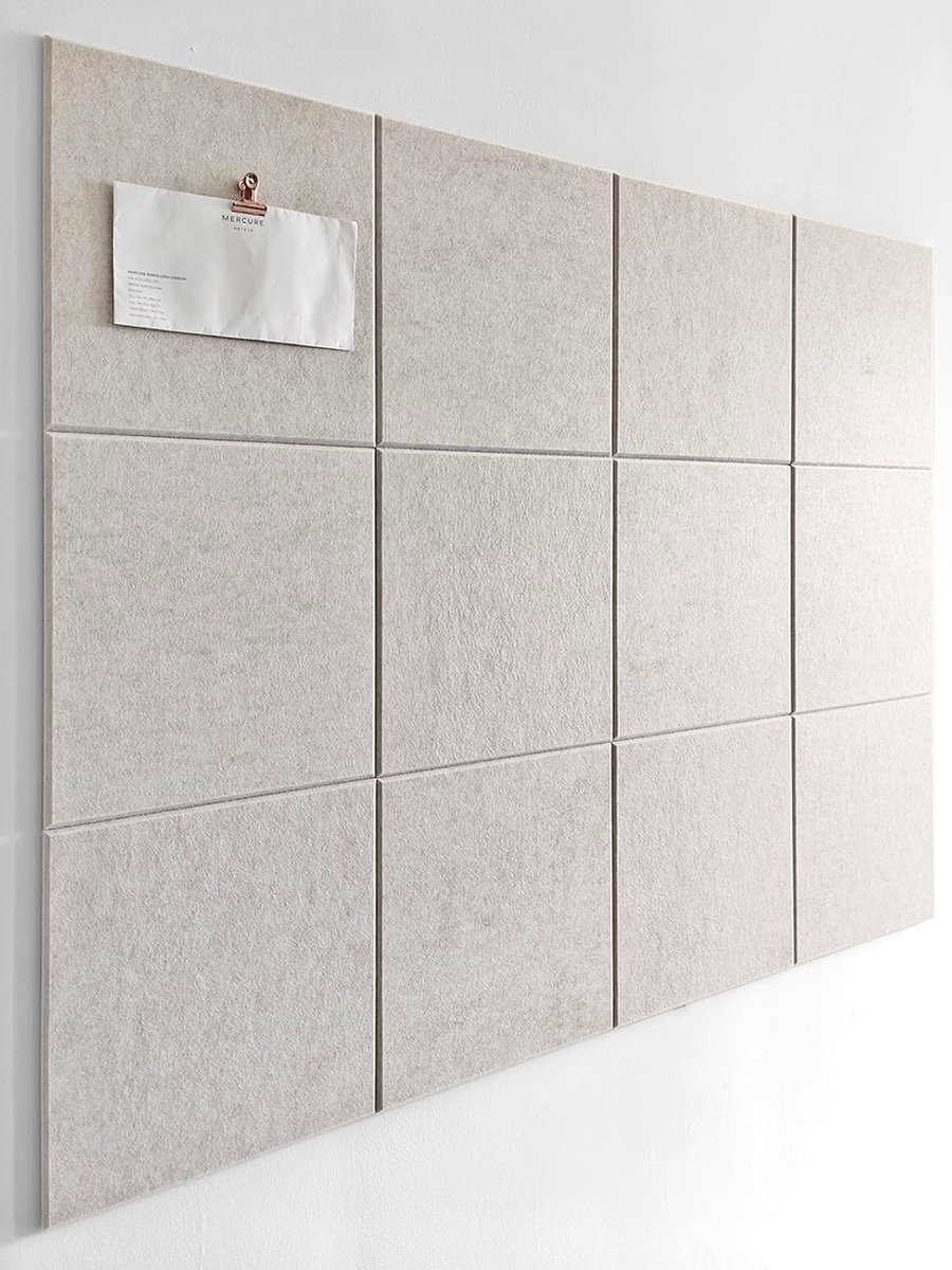 Vilt Wandtegels - Decoratie Panelen - Thuis Kantoor - Veilige Verwijderbare Tabs - 48 x 36