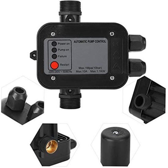 karzo-waterpompregelaar-220v-zwart-zelf-aanzuigende-waterpomp