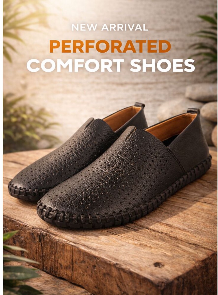 Adventure Instapper Savona Zwart Leer High Soft Insole