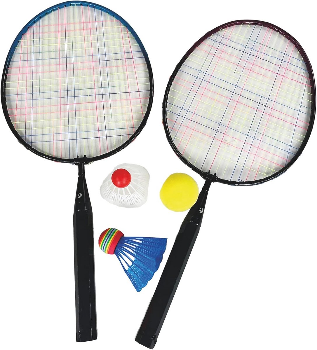 Badmintonsportset met Rackets en Diverse Ballen voor Buiten en Strand
