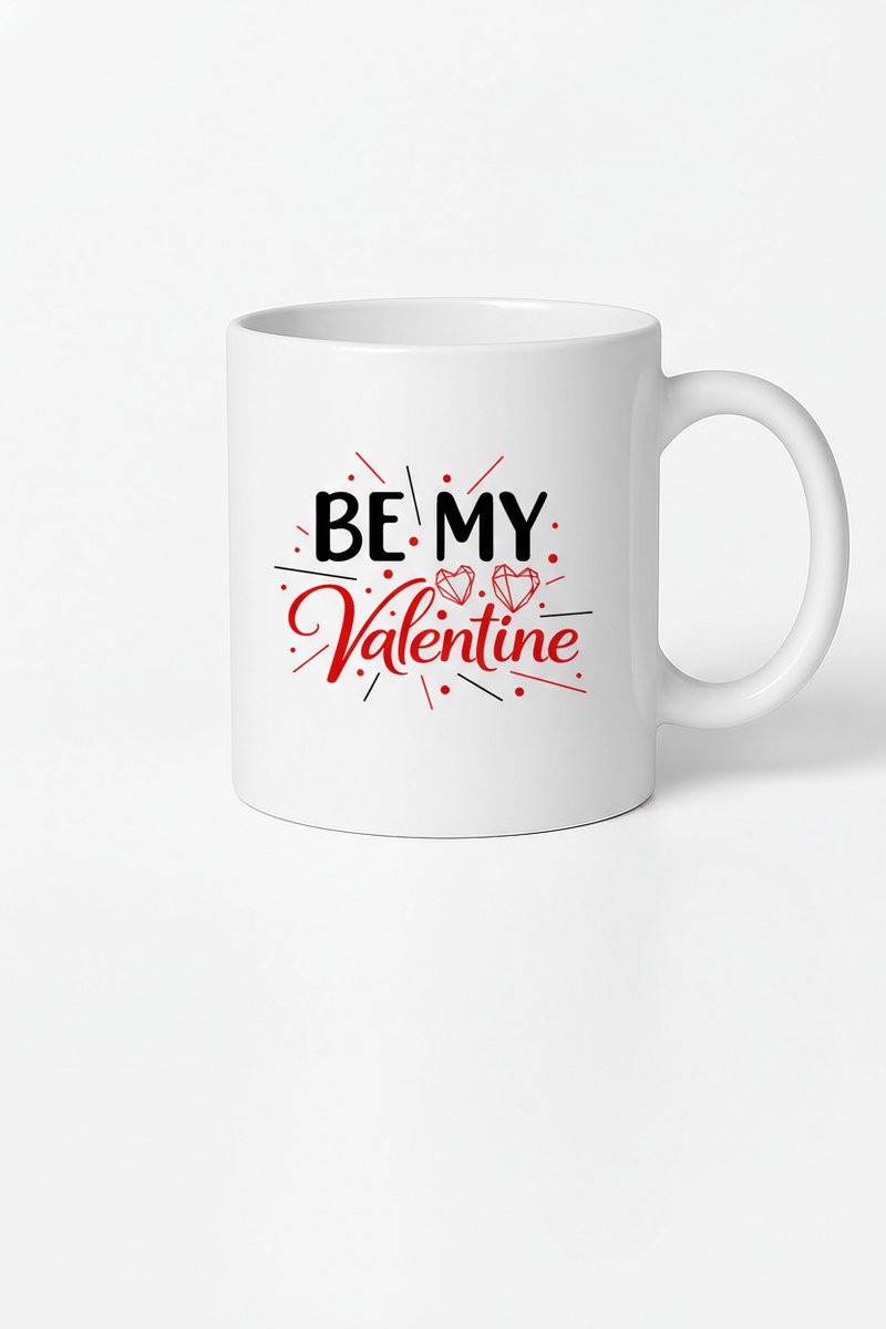 Valentijn Mok 'BE MY Valentine' - Romantisch Cadeau voor Liefde & Valentijnsdag