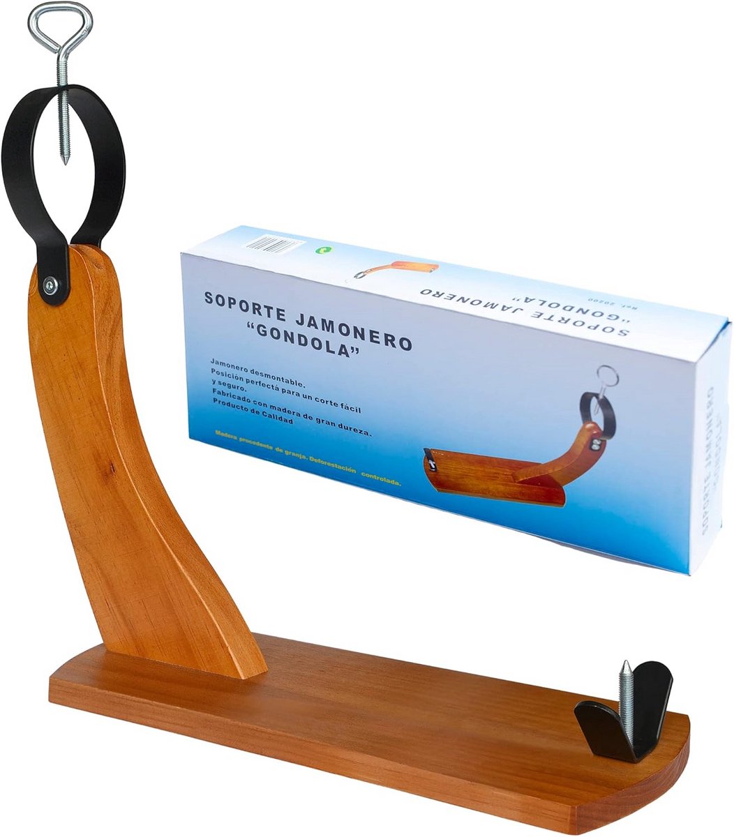 Professionele Hamhouder Gondola voor Spaanse en Iberische Ham - Snijplank