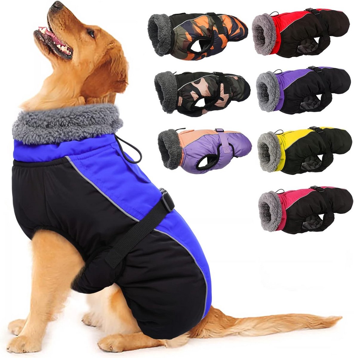 Extra Warme Hondentrui met Fleece en Verstelbare Sluiting voor Koud Weer
