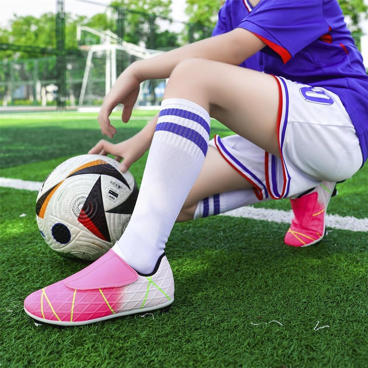 Voetbalschoenen Voor Jongens en Meisjes - Geschikt Voor Kunstgras en Indoor