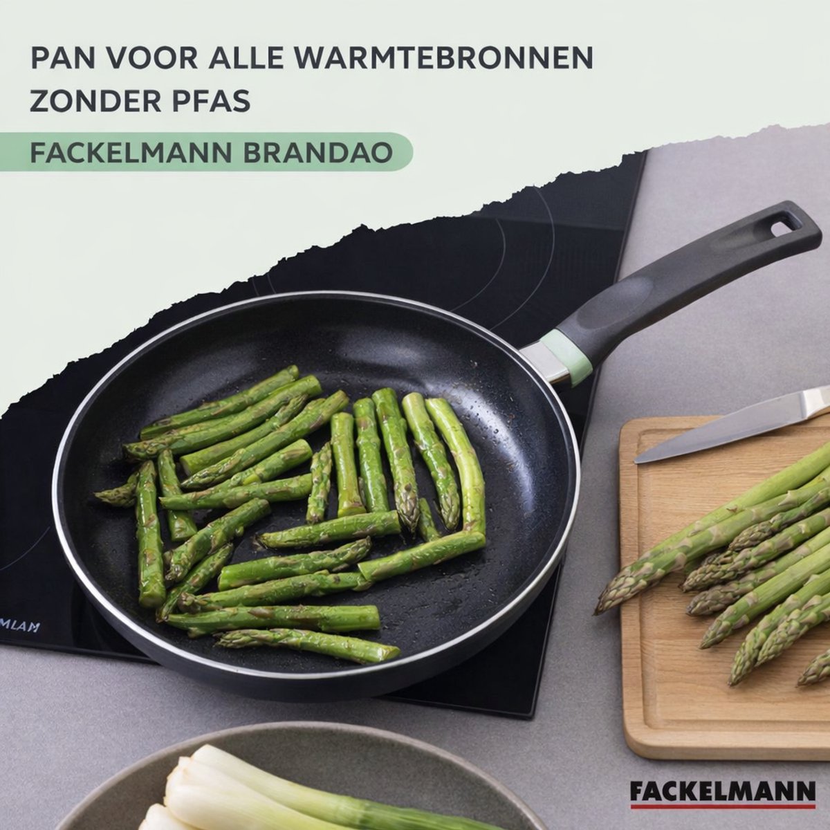 Pan 30 cm aluminium met keramische antiaanbaklaag zonder PFAS Fackelmann Brandao