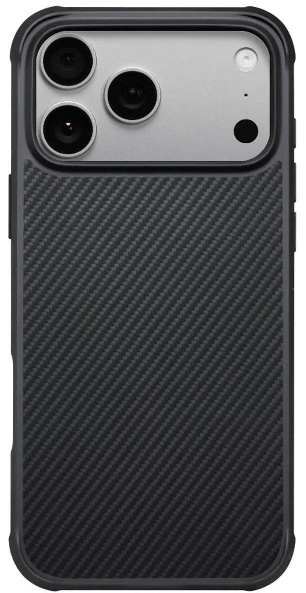 Pitaka ProGuard Hoesje iPhone 17 Pro – Compatibel met MagSafe – MIL-STD-810H Stootvast Ontwerp – Gemaakt van Duurzaam Aramid Fiber - Zwart