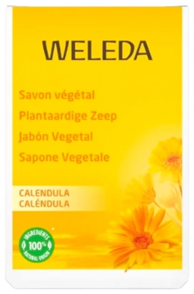 Bol.com WELEDA Calendula Zeep - Milde Reiniging Voor Gevoelige Huid - Droogt Huid Niet Uit - Romig Schuim - 100% Natuurlijke Ing... aanbieding