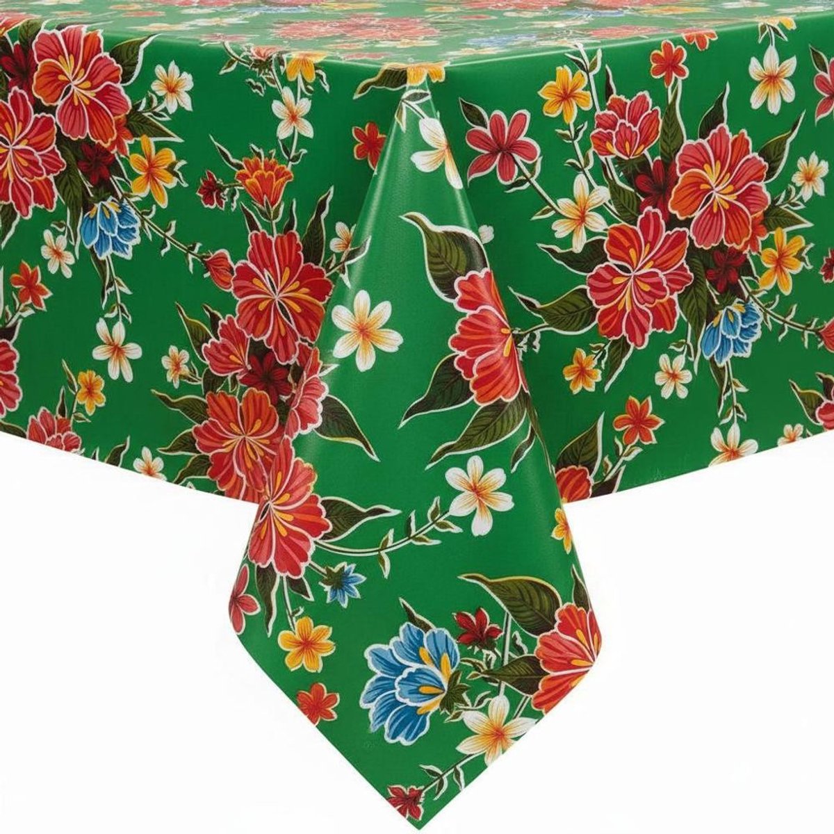 Protecttable - Mexicaans Tafelzeil Fortin Groen 120x250cm - Tafelkleed Afwasbaar - Kunststof