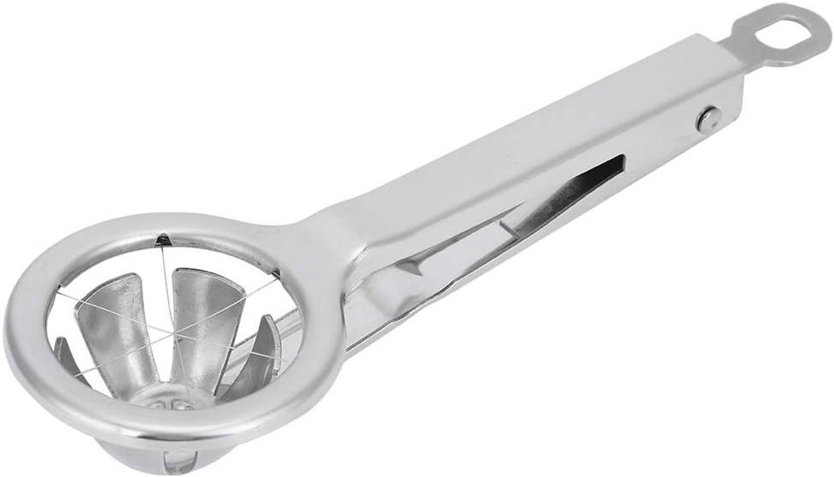 Roestvrijstalen ei Snijder met handvat voor thuiskeuken snijtang accessoire.