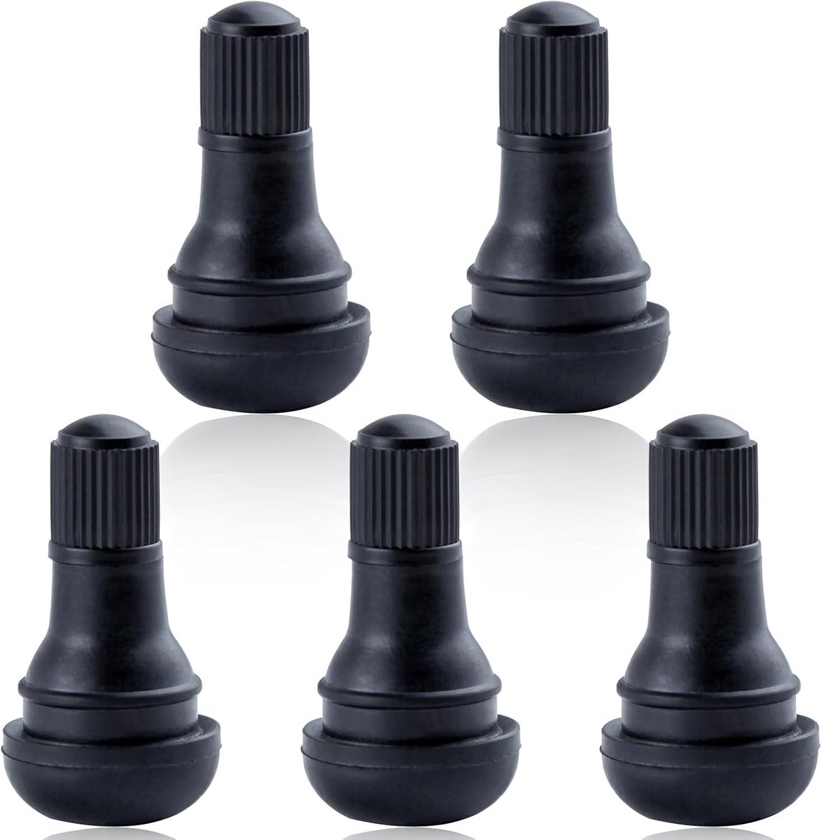 5 Stuks Korte Rubber Snap-in Banden Ventielschachten voor Tubeless Banden - Geschikt voor 0,453 inch (11,5 mm) Velggaten