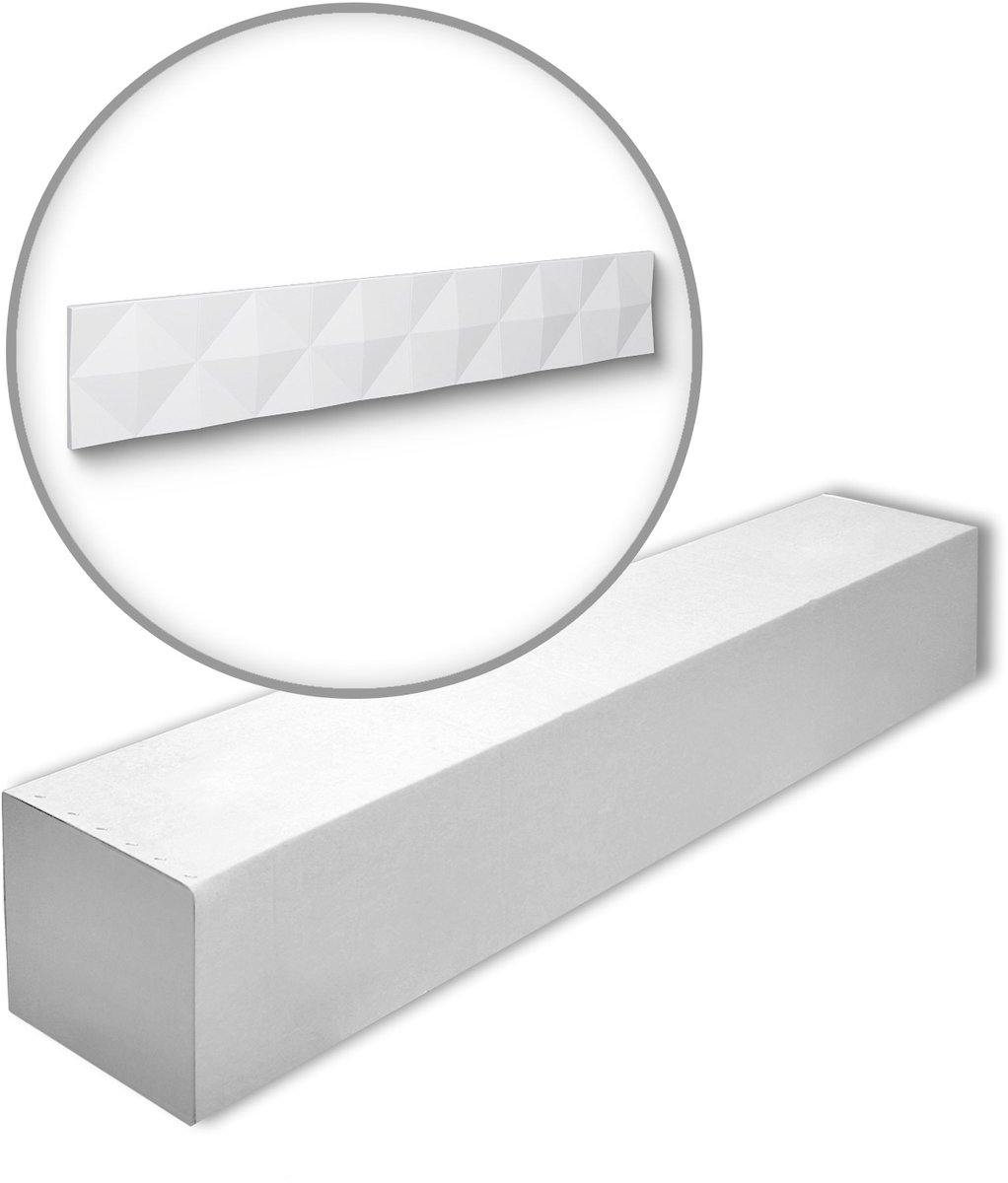NMC PYRAMID-box ARSTYL Noel Marquet 1 doos 4 stukken 3d muurpaneel modern design wit | 0,88 m2