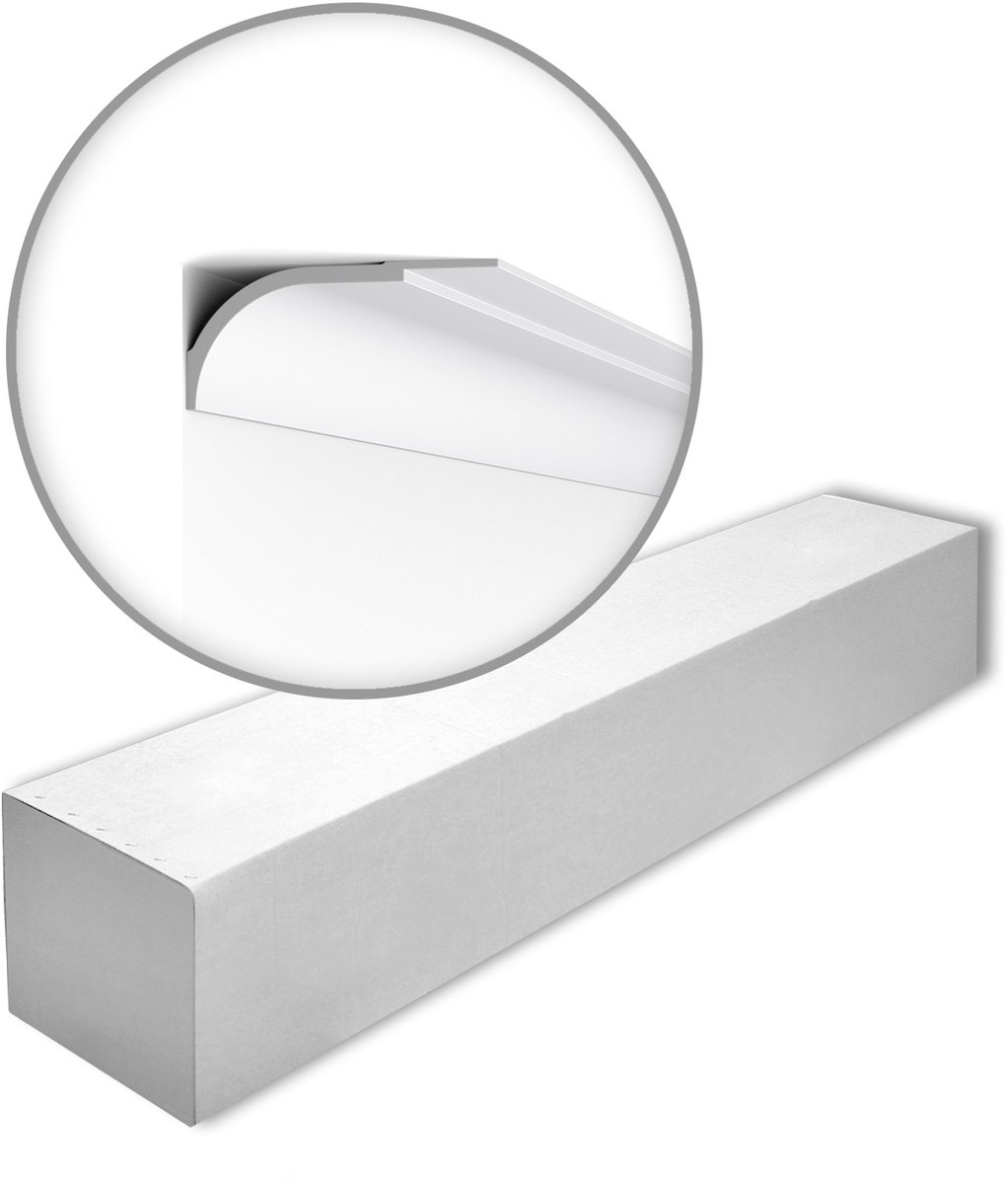 NMC WT22-box WALLSTYL Noel Marquet 1 doos 5 stukken Kroonlijst modern design wit | 10 m