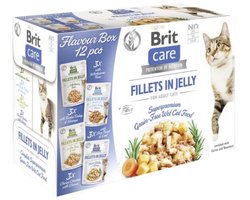 Brit Care Fillets In Jelly Box - Kattenvoer - Vis Gevogelte 12x85 g