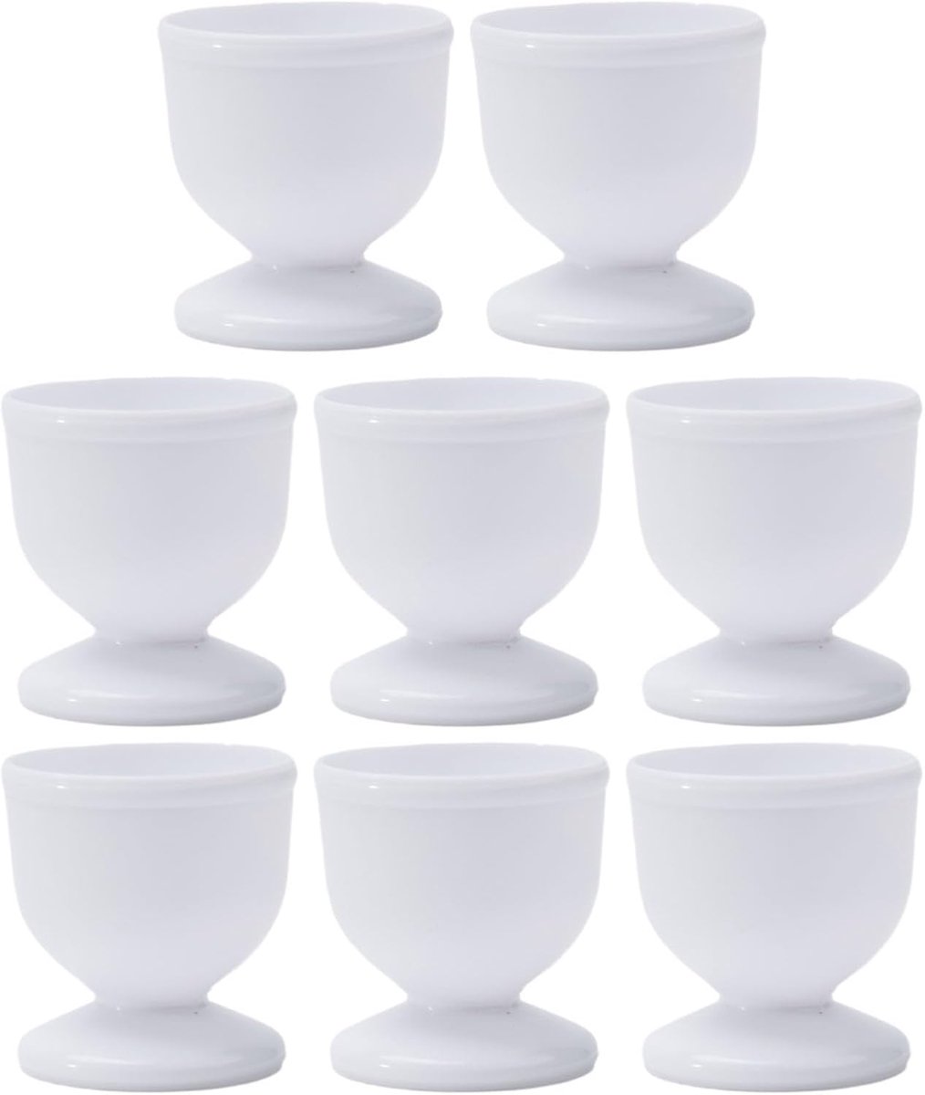 Witte Ei Cup Stand Houder - Harde Zachte Gekookte Eieren - Keuken Gadgets - 8 stuks