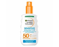 Garnier Ambre Solaire Sensitive Expert+ Hypoallergene Zonnebrand Spray SPF50+ - voor de Gevoelige Huid met Ceramide Protect - 150 ML