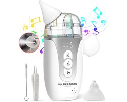Vulpes Goods® Babycare - Baby Neusreiniger 2-in-1 - Baby Neusreiniger Elektrisch met Ultrasone Vernevelaar - 65kPa Zuigkracht & 5 standen - Neusdouche - Snoetenpoetser - Neuszuiger - Lichtgewicht & Muziek - Grote Batterij - USB-C