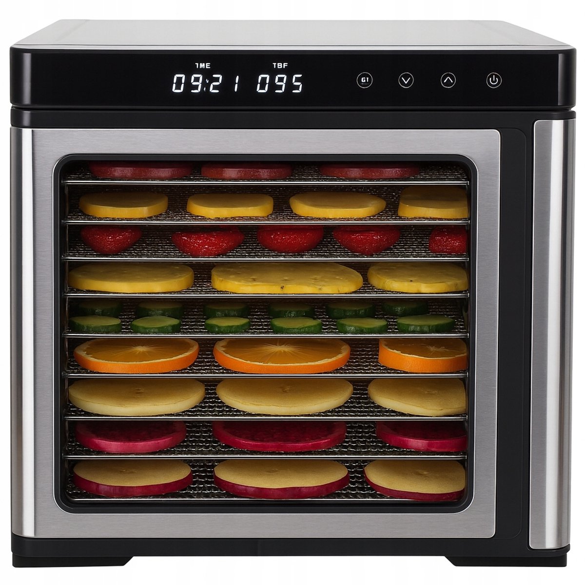 Artronix Serie - Voedseldroger - 1000W - 9 RVS Trays - LCD Display