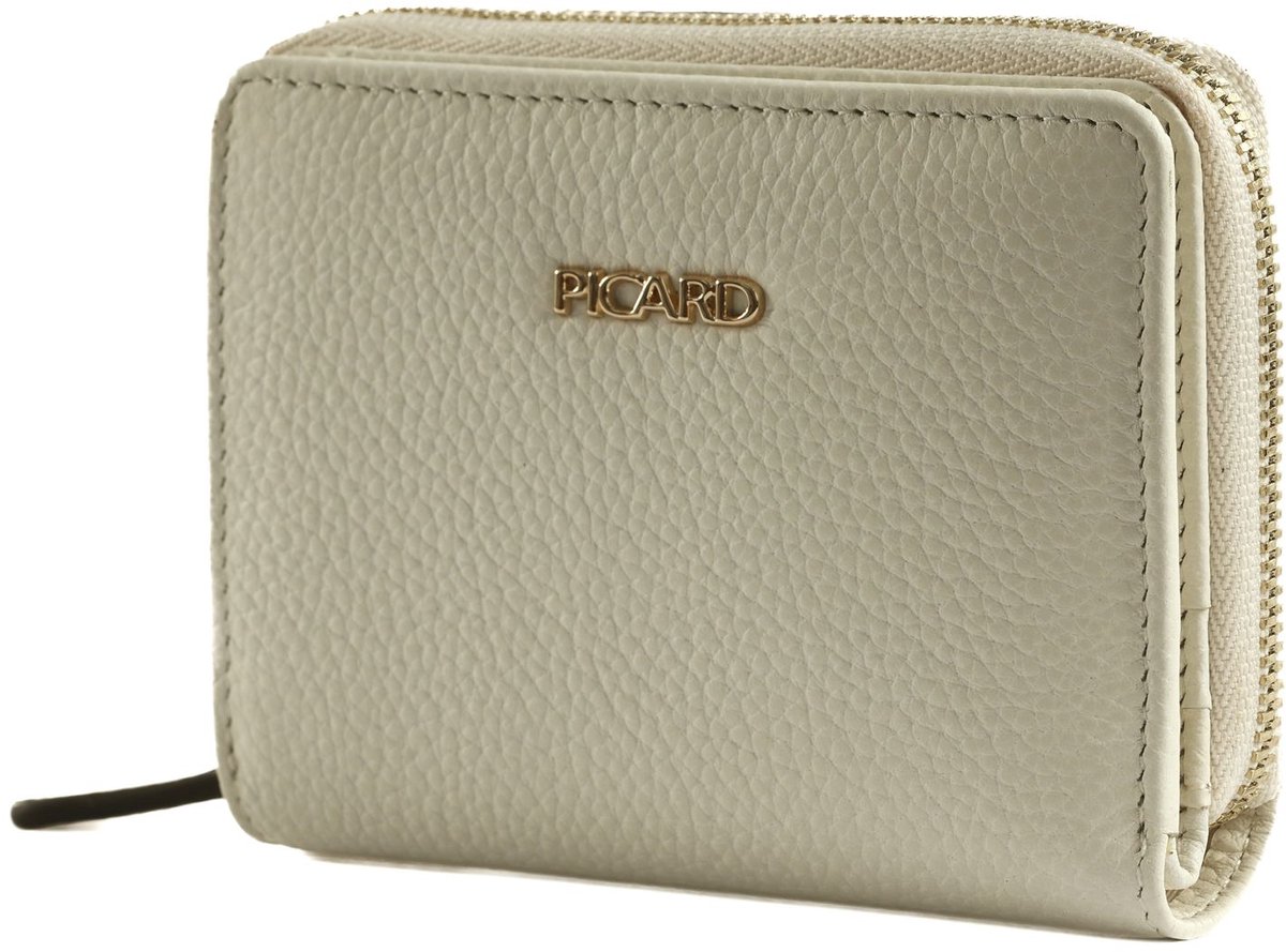 PICARD Leren portemonnee Java 1 Wallet White Lily wit