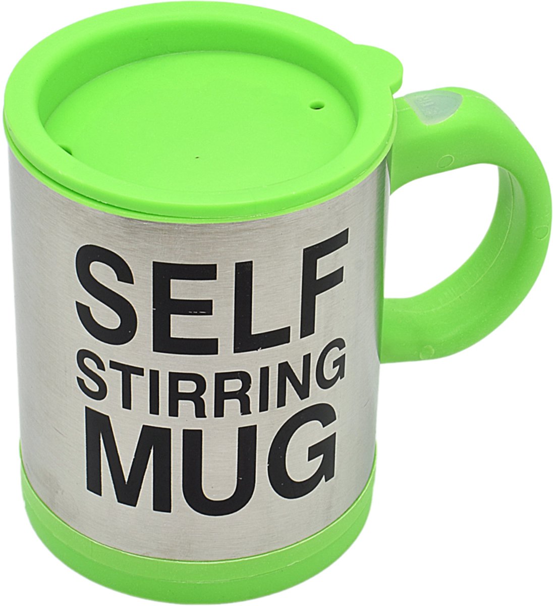 VERGIONIC - Zelfroerende Thermische Mok - 350ml - Groen - Met Deksel - Ideaal voor Koffie & Thee