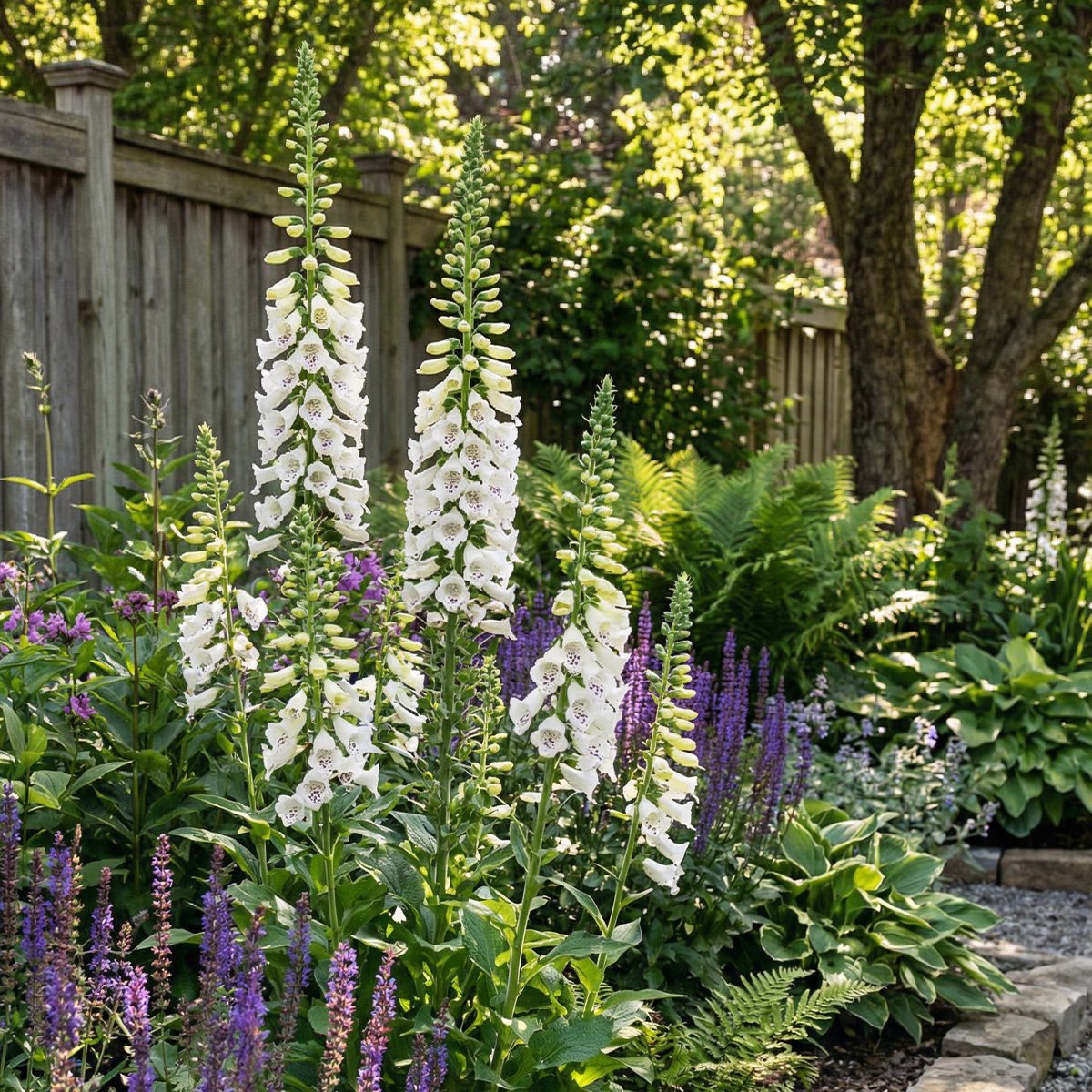 Bloomique - Set van 3 - Digitalis Purp. Dalmatian White - Vingerhoedskruid - Rijkbloeiend - Winterhard - Vaste plant - 10-20 cm hoog - Pot 9 cm