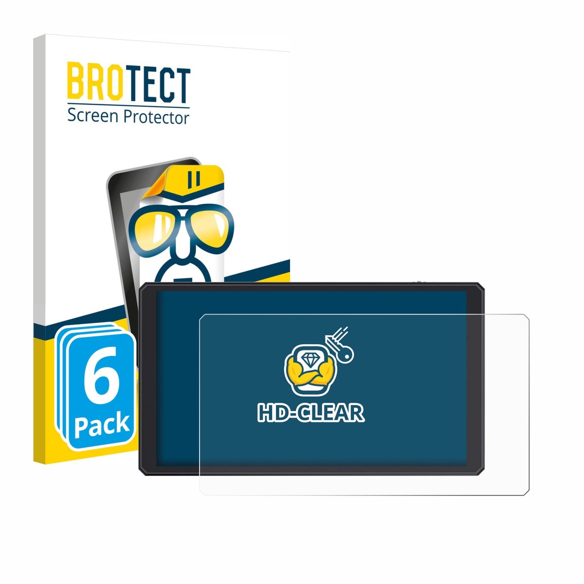 BROTECT - Screenprotector voor Feelworld CUT6 6" - Folie Beschermfolie transparant 6 Stuks
