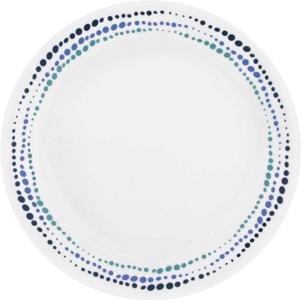 Set van 6 Dinerborden 26 cm Blauw Patroon Vaatwasmachinebestendig