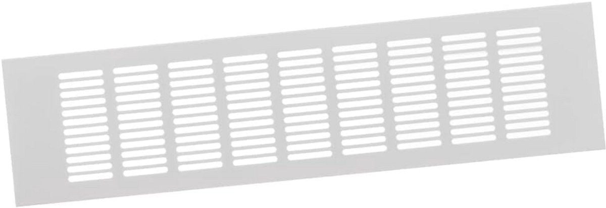 Lucht roosters Aluminium 100x400mm Wit voor Kast Deur en Radiator Ventilatie