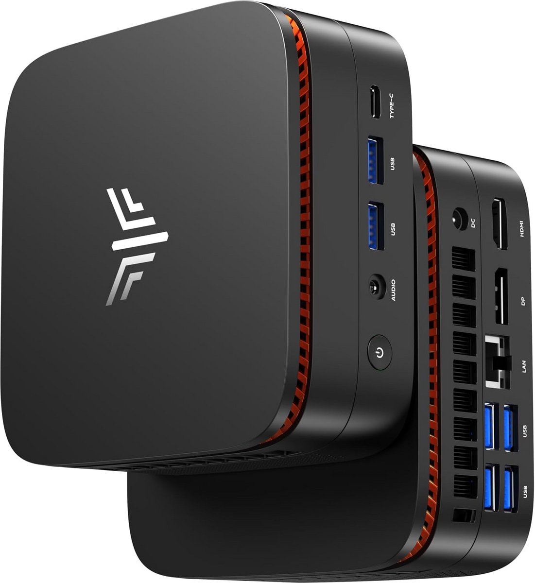 Mini PC met Ryzen 4300U, 16GB RAM en 512GB SSD, Ondersteuning voor Twee 4K Schermen