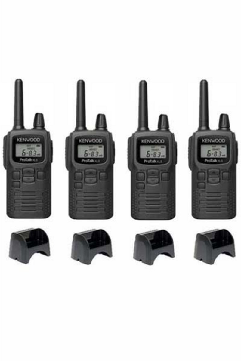 Set van 4 Kenwood PKT-300 ProTalk XLS IP52 PMR446 mini portofoons
