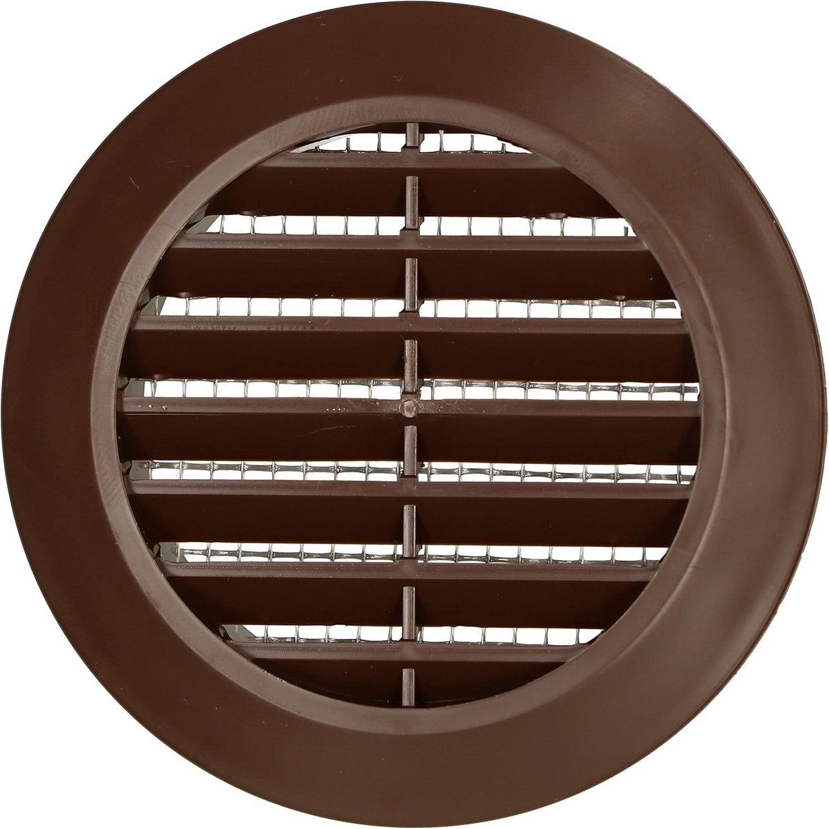 Rond Ventilatie Rooster 60mm Bruin met Insectenhor