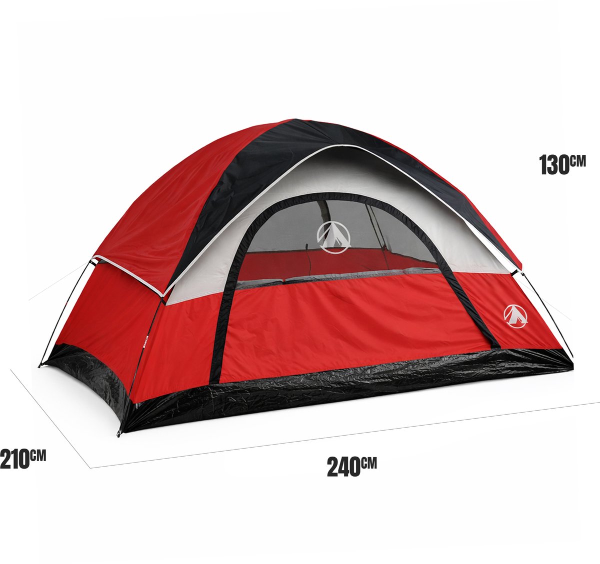 Eurocatch Campingtent 240x210x130 cm - Koepeltent, Waterdicht & UV-bestendig, Voor 4 Personen – foto 5