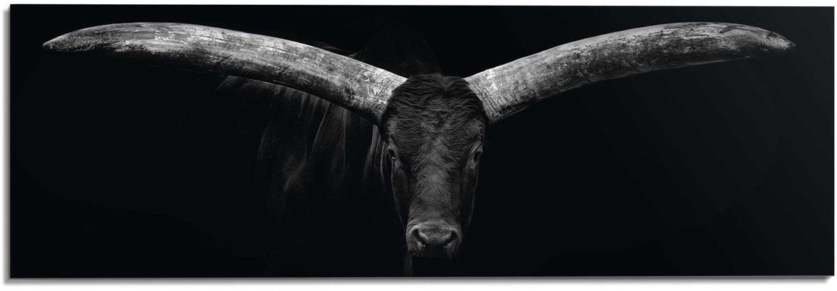 Schilderij Os - 52 x 156 - Hout - REINDERS