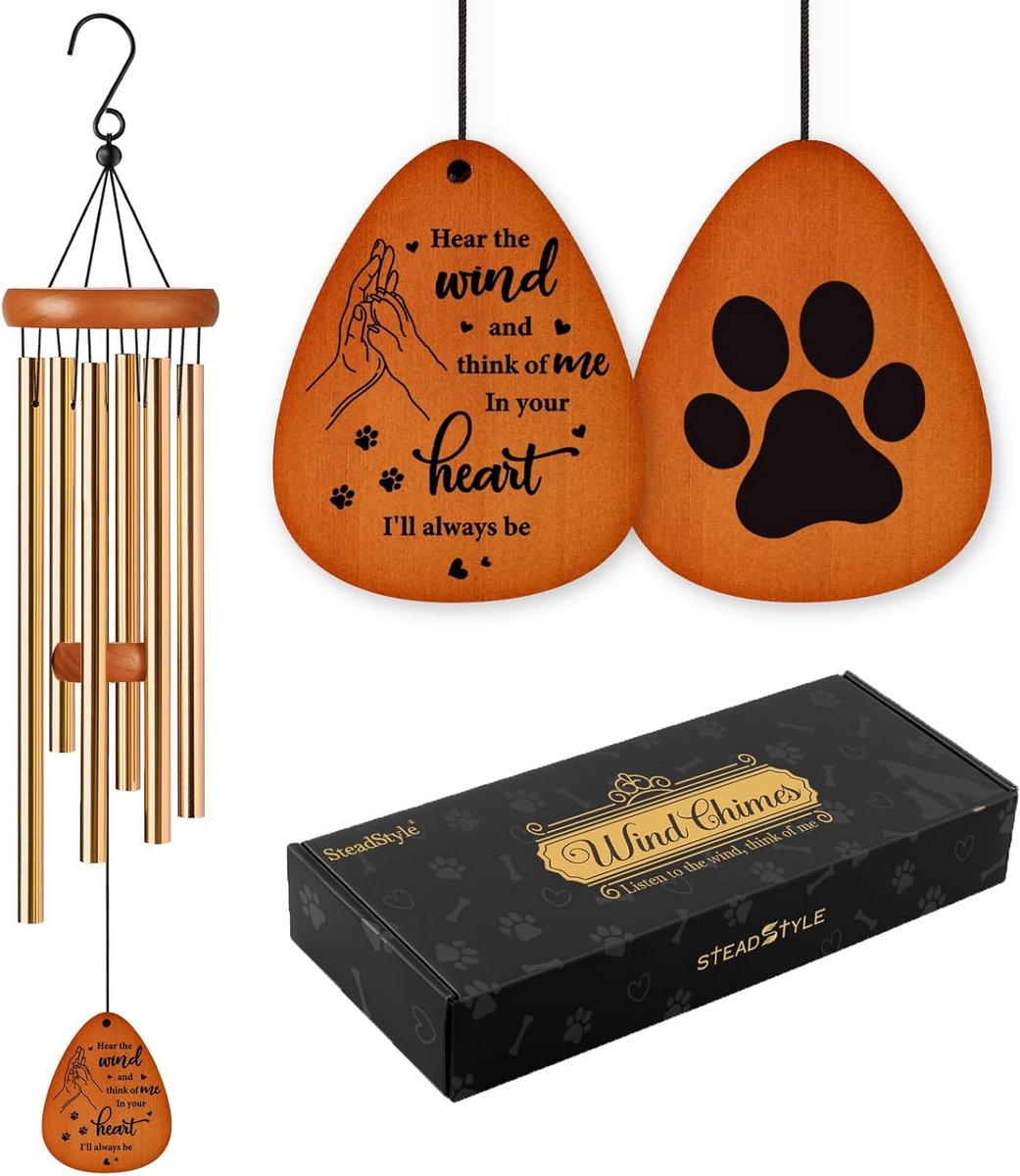 Herdenkings Klokkenspel voor Huisdieren - Symbolisch Geschenk voor Verlies van Hond of Kat