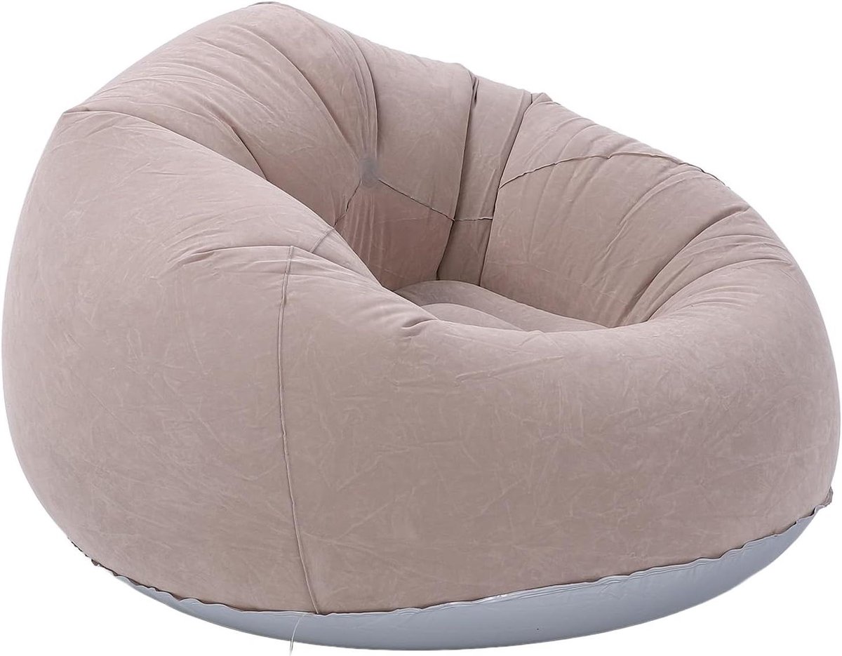 Opblaasbare Stoel Zitzak, Opvouwbare Bankstoel met Armleuning - Comfortabele Loungebank vo