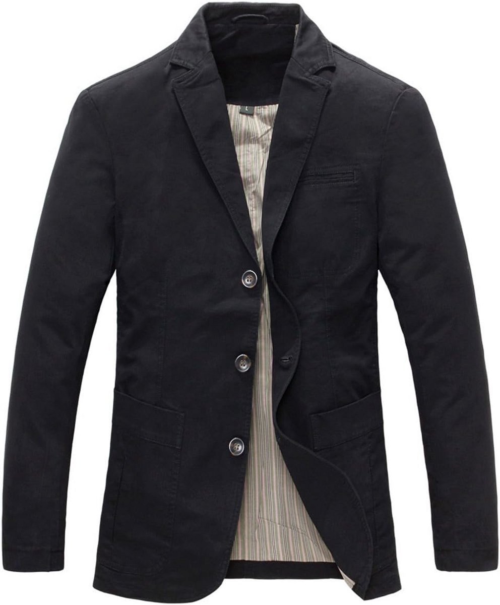 Heren Blouson Jasje Blazer Slim Fit Casual Katoen