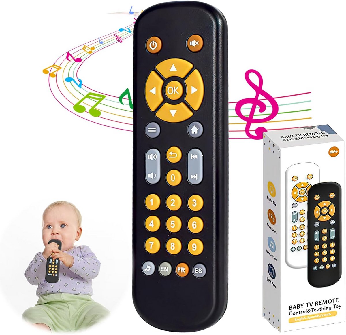 Leer Speelgoed Afstandsbediening voor Baby's met Muziek en Lichteffecten