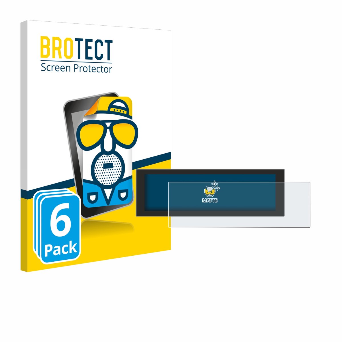BROTECT - Screenprotector voor EcoFlow DELTA 3 Plus - Folie Beschermfolie matte 6 Stuks