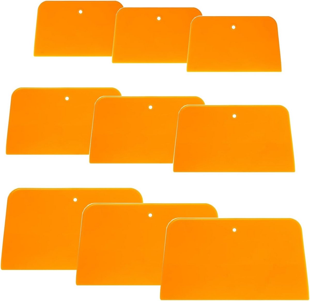 4/5/6 inch spatelset 9 stuks - kunststof vlakspatels voor plamuur en afwerken