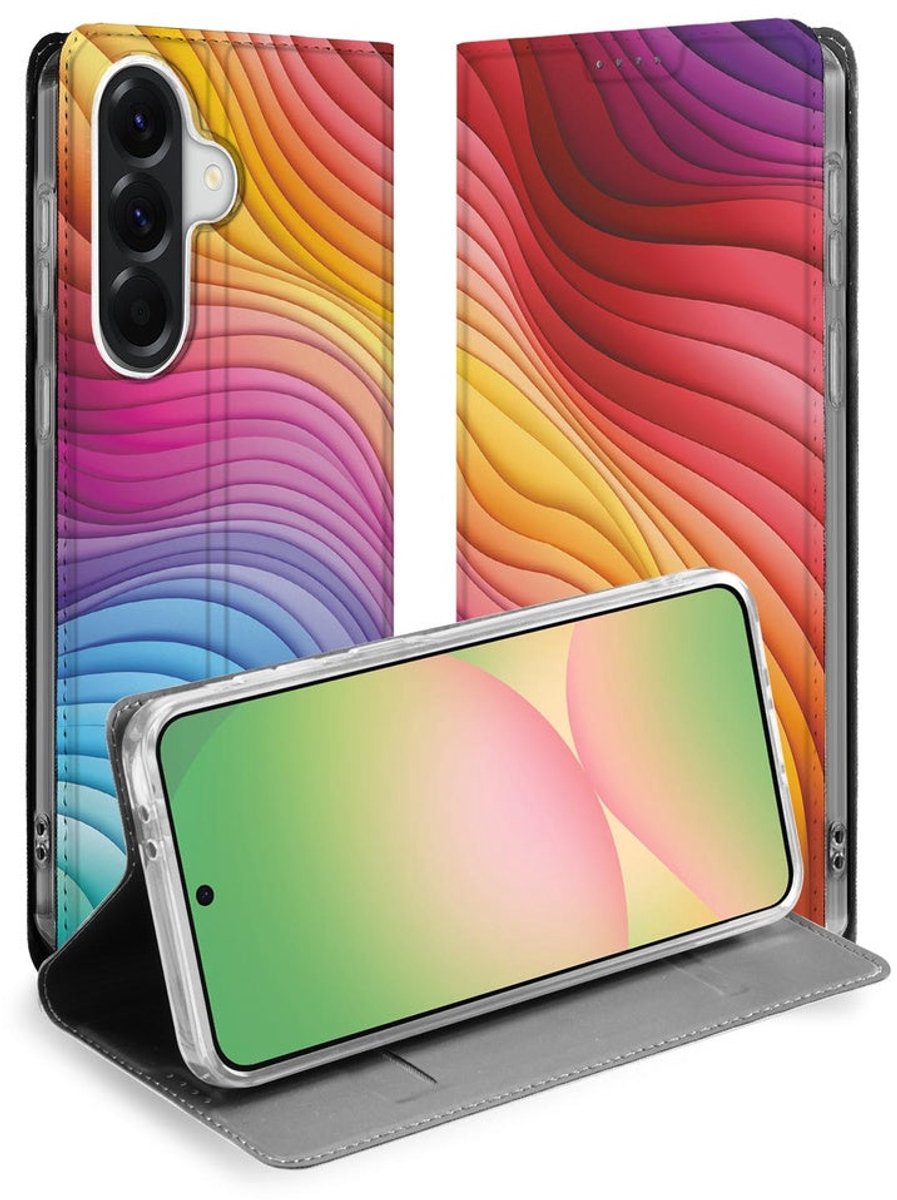Bookcase Samsung Galaxy A57 Regenboog