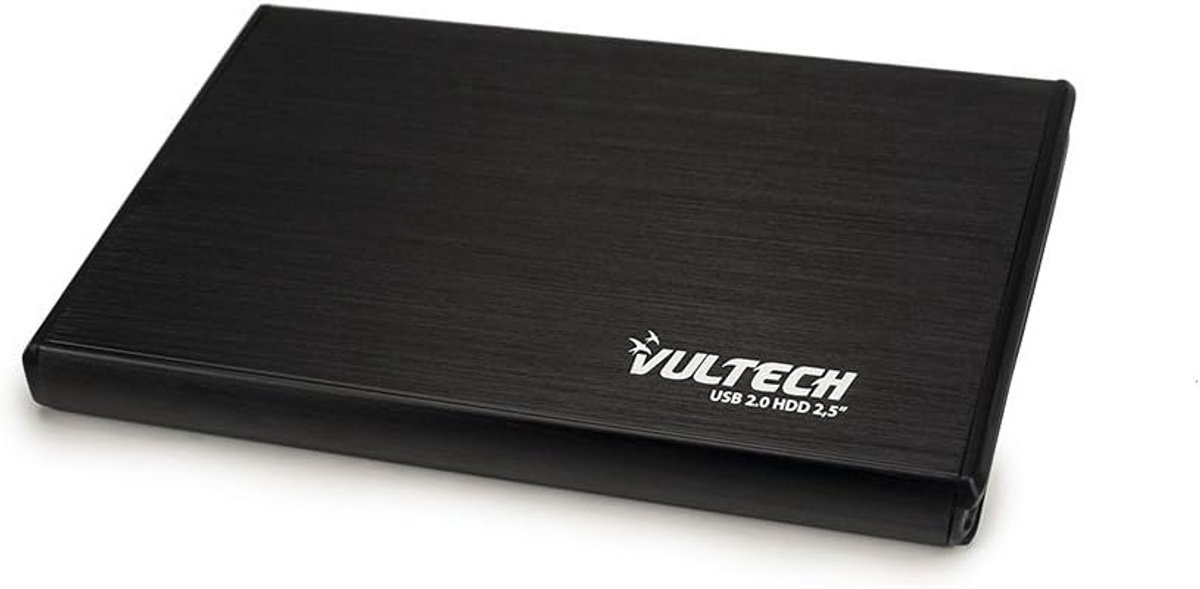 Externe Behuizing voor 2,5 inch SATA HDD met USB 2.0 - Zwart