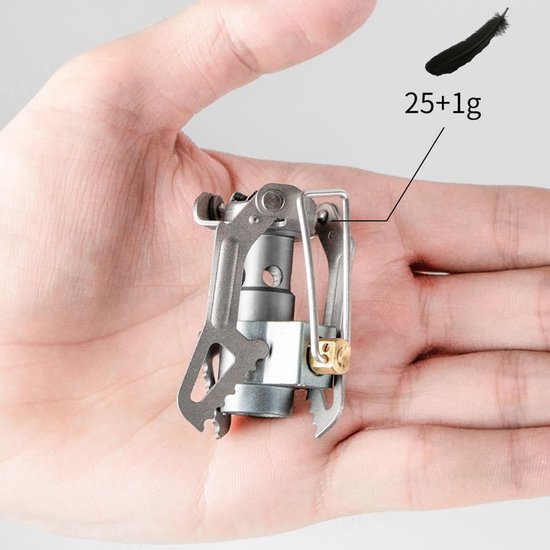 Mini Camping Gasfornuis Ultralicht Opvouwbaar Kooktoestel voor Backpacking en Picknicks van MINI — afbeelding 3