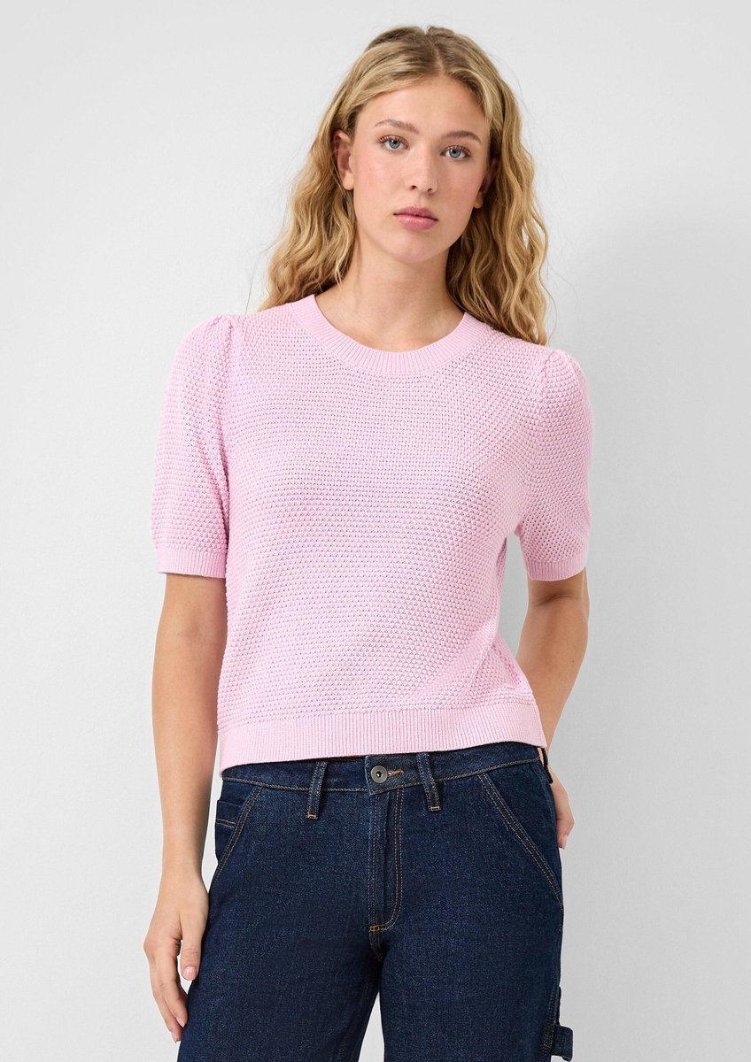 Q/S designed by - Dames pull - Maat M - Vrouwen - Roze - katoen