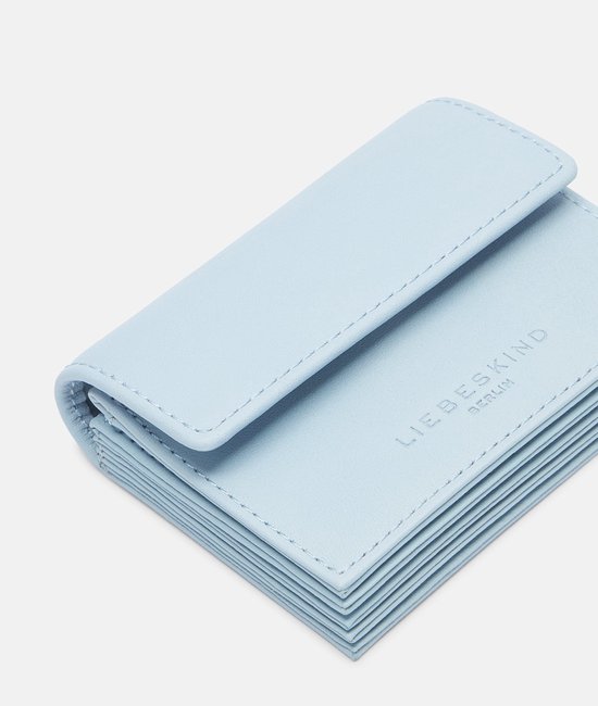 LIEBESKIND BERLIN Cuir Porte-monnaie Soft Nappa Akkordeon Wallet Iceberg Bleu clair