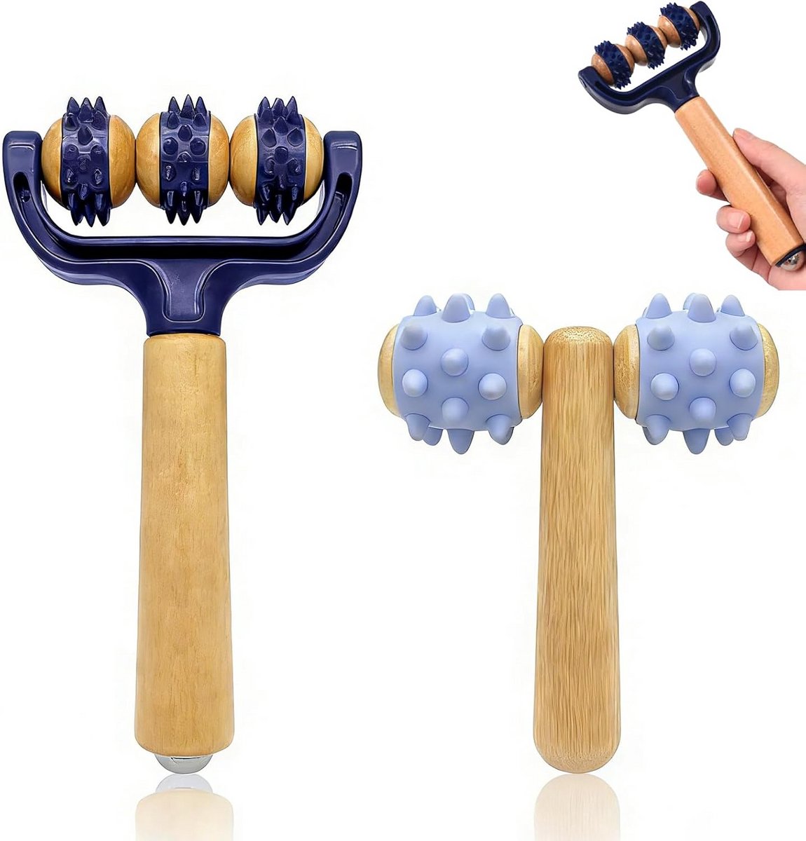 Massage Rollenset 2 Stuks voor Benen en Rug