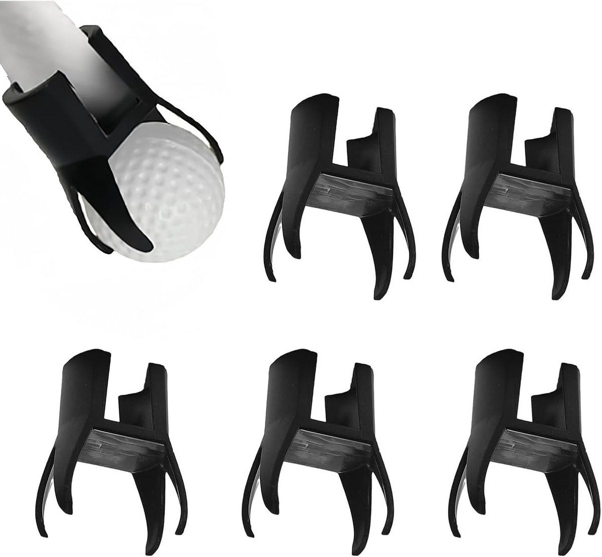 5 Stuks Golfbal Retriever voor Putter Grip - Ballenpaktuig met 4 Klauwen