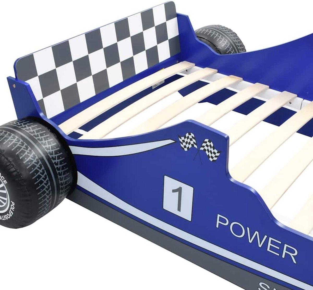Themabed Kinderbed in Racewagen Design Blauw