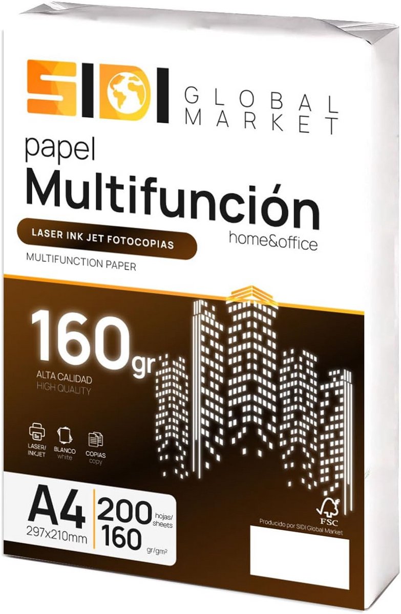 Hoogwaardig A4 Printerpapier 160 g/m² Extra Wit Voor School Werk en Thuisgebruik
