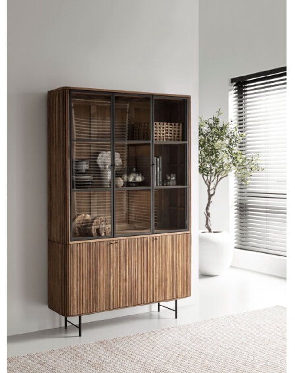 DTP Home Kast Lagoon 2x3 deuren teakhout - 210x130x40 cm